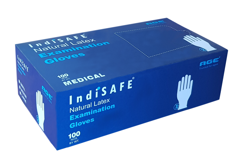 IndiSAFE Latex Examination Gloves